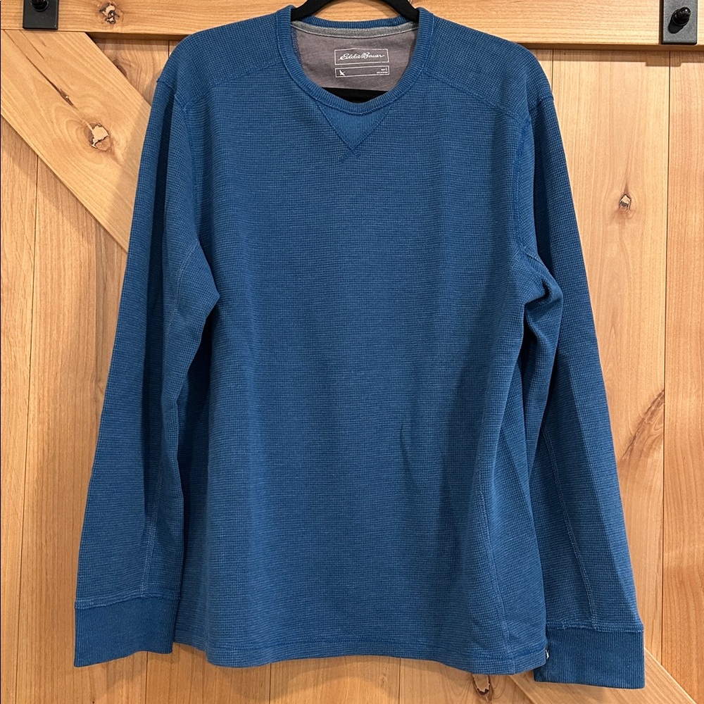 Mens Eddie Bauer crewneck, thermal pullover
